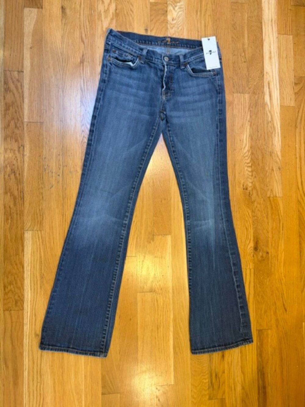 7 for all Mankind Distressed  Flare jeans NWT